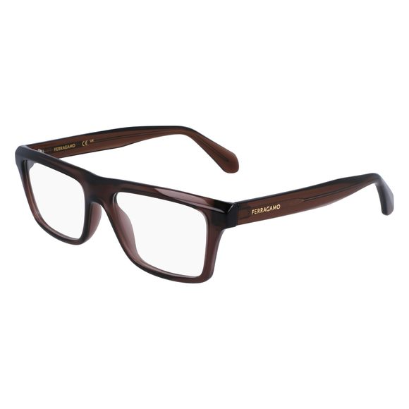 New FERRAGAMO SF-2988 232 Crystal Brown Eyeglasses 54/17/145 main image 4